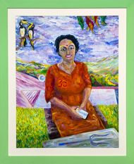 Radiant Sri Lankan Beauty: finished and framed