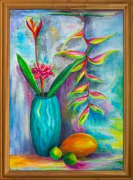 Sri Lankan Bouquet: finished and framed