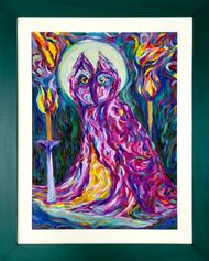 Alchemy Owl: finished and framed