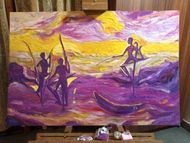 Stilt Fishing: In my art studio