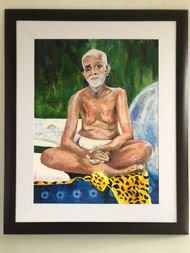 Sage of Arunachala: finished and framed artwork