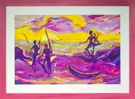Stilt Fishing: finished and framed