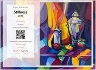 Пурпурно-солнечный натюрморт: «Неподвижность 2026» Постер