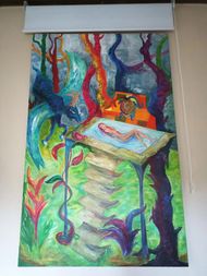 Magic Garden: on the wall